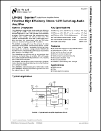 Click here to download LM4666SDA Datasheet