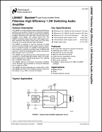 Click here to download LM4667ITL Datasheet