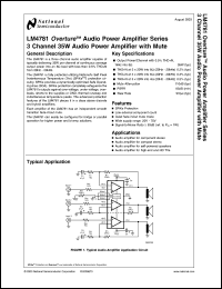 Click here to download LM4781TA Datasheet