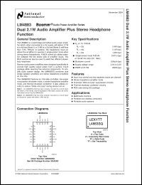 Click here to download LM4883SQ Datasheet