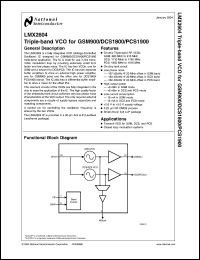 Click here to download LMX2604LQ Datasheet