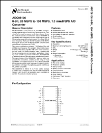 Click here to download ADC08100CIMT Datasheet