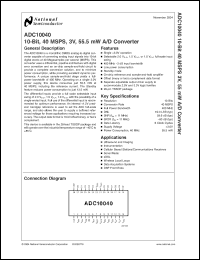 Click here to download ADC10040CIMT Datasheet