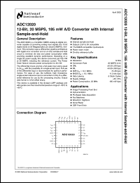 Click here to download ADC12020 Datasheet