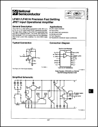 Click here to download LF401CD Datasheet