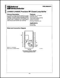 Click here to download LH4003 Datasheet