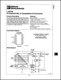 Click here to download uA9708DC Datasheet