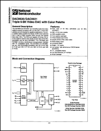 Click here to download DAC0630CCD Datasheet