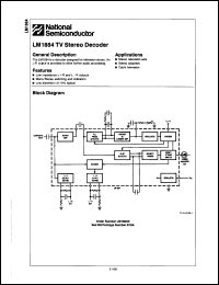 Click here to download LM1884 Datasheet