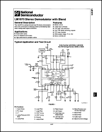 Click here to download LM1870 Datasheet