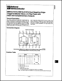 Click here to download DM54LS107AW Datasheet