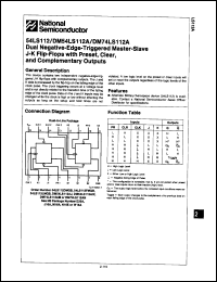 Click here to download 54LS112LMQB Datasheet