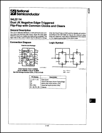 Click here to download 54LS114FMQB Datasheet