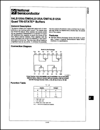 Click here to download 54LS125ADMQB Datasheet