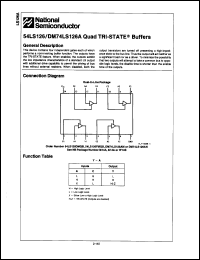 Click here to download DM74LS126AM Datasheet