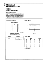 Click here to download 54LS152FMQB Datasheet