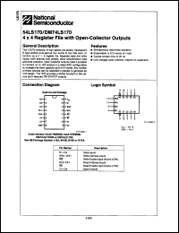 Click here to download DM74LS170WM Datasheet