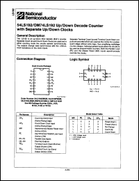 Click here to download 54LS192FMQB Datasheet