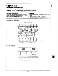 Click here to download DM74LS243 Datasheet