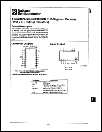 Click here to download 54LS248LMQB Datasheet