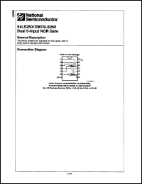 Click here to download 54LS260DMQB Datasheet