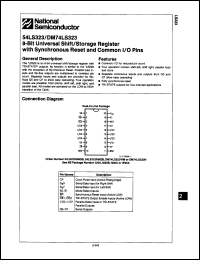 Click here to download DM74LS323N Datasheet