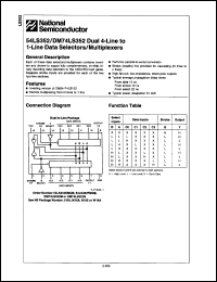 Click here to download 54LS352 Datasheet