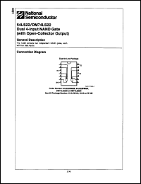 Click here to download 54LS22 Datasheet
