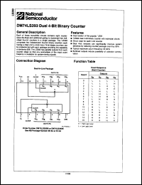 Click here to download DM74LS393N Datasheet