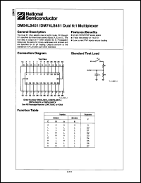Click here to download DM54LS451 Datasheet