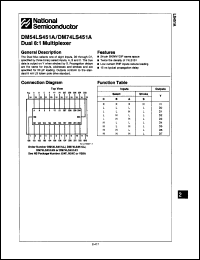 Click here to download DM74LS451AN Datasheet