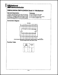 Click here to download DM54LS453AJ Datasheet