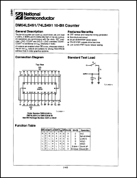 Click here to download DM74LS491J Datasheet
