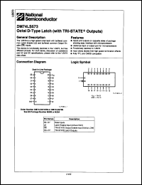 Click here to download DM74LS573N Datasheet