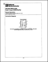 Click here to download DM74LS40 Datasheet