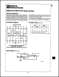 Click here to download DM54LS75 Datasheet