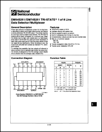 Click here to download DM54S251J Datasheet