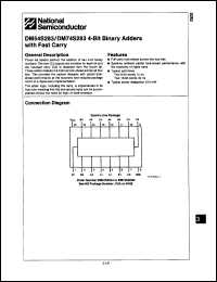 Click here to download DM54S283J Datasheet