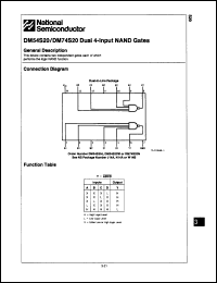 Click here to download DM54S20 Datasheet
