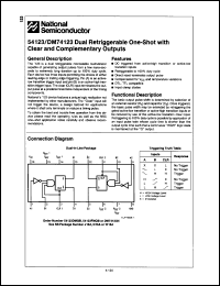 Click here to download DM74123N Datasheet