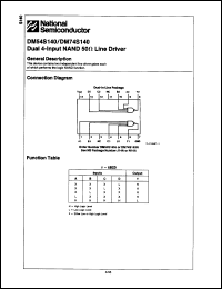 Click here to download DM54S140J Datasheet