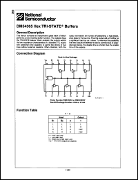 Click here to download DM54365 Datasheet
