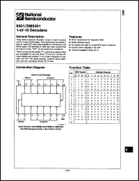 Click here to download 9301DMQB Datasheet