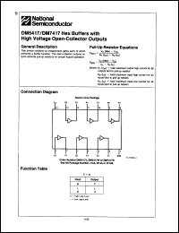 Click here to download DM7417N Datasheet