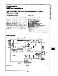 Click here to download COP401L-X13N Datasheet
