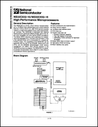 Click here to download NS32C032-15V Datasheet