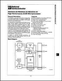 Click here to download NS32532-30 Datasheet