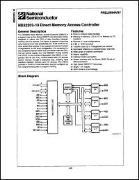 Click here to download NS32203D-10 Datasheet