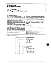 Click here to download PAL10016P8 Datasheet