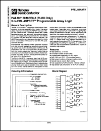 Click here to download PAL10016PE8-3JC Datasheet